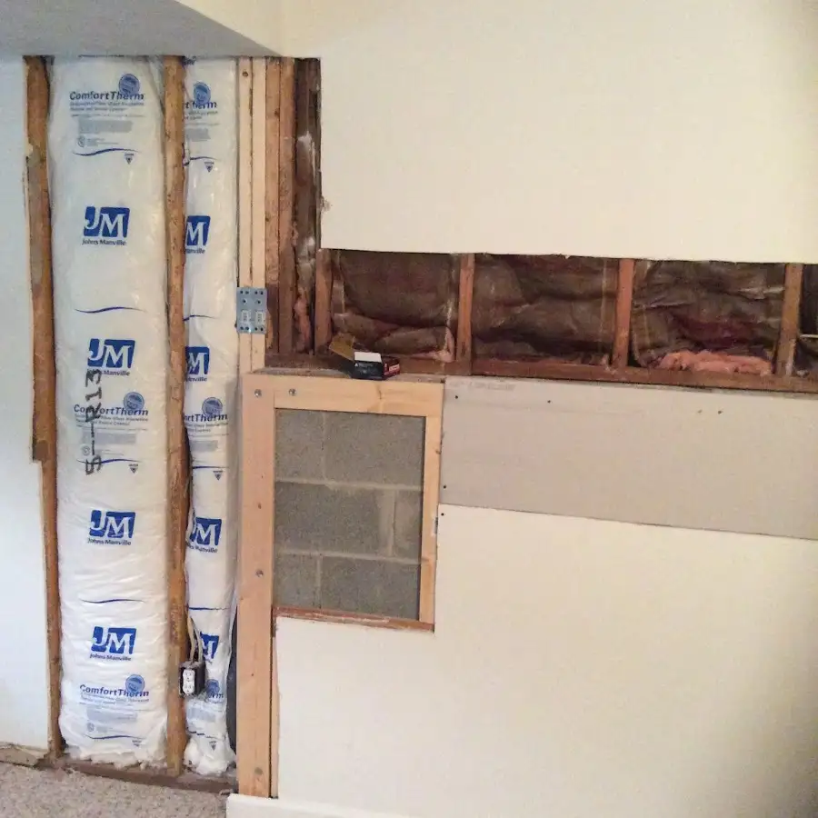 Wall insulation replacement during Contents Cleaning & Restoration in Lake Forest